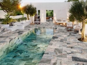 Inviting swimming pool colour